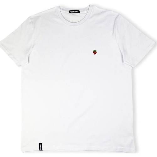 Υφασμάτινα Άνδρας T-shirts & Μπλούζες Organic Monkey Strawberry T-Shirt - White Άσπρο