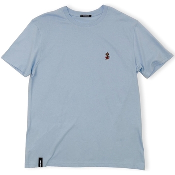 Υφασμάτινα Άνδρας T-shirts & Μπλούζες Organic Monkey Monkey Watch T-Shirt - Blue Macarron Μπλέ