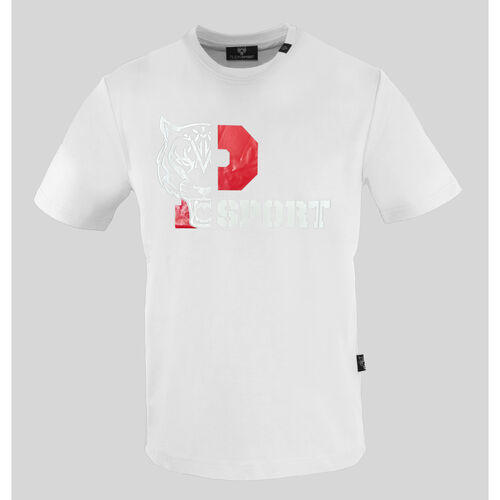Υφασμάτινα Άνδρας T-shirt με κοντά μανίκια Philipp Plein Sport - tips410 Άσπρο