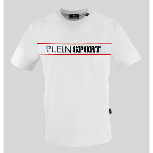 Υφασμάτινα Άνδρας T-shirt με κοντά μανίκια Philipp Plein Sport - tips405 Άσπρο