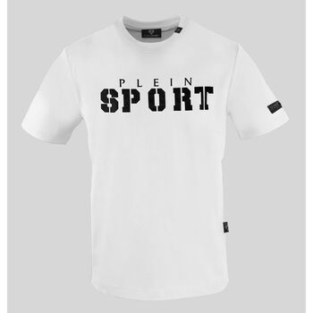 Υφασμάτινα Άνδρας T-shirt με κοντά μανίκια Philipp Plein Sport tips40001 white Άσπρο