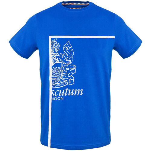 Υφασμάτινα Άνδρας T-shirt με κοντά μανίκια Aquascutum tsia127 81 blue Μπλέ
