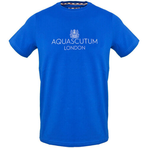 Υφασμάτινα Άνδρας T-shirt με κοντά μανίκια Aquascutum - tsia126 Μπλέ