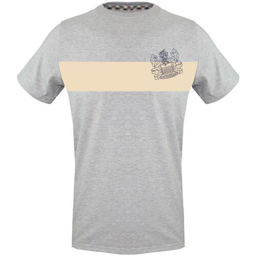 Υφασμάτινα Άνδρας T-shirt με κοντά μανίκια Aquascutum tsia103 94 grey Grey