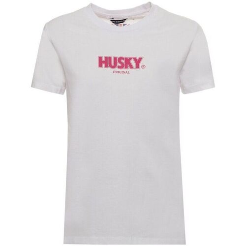Υφασμάτινα Γυναίκα T-shirt με κοντά μανίκια Husky - hs23bedtc35co296-sophia Άσπρο