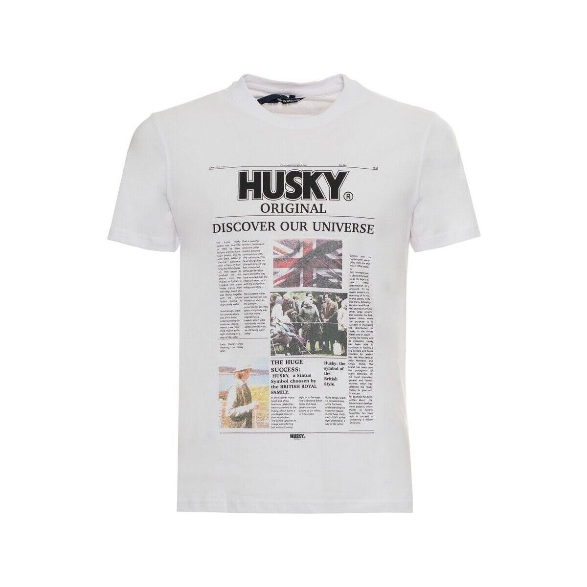 Υφασμάτινα Άνδρας T-shirt με κοντά μανίκια Husky - hs23beutc35co196-tyler Άσπρο