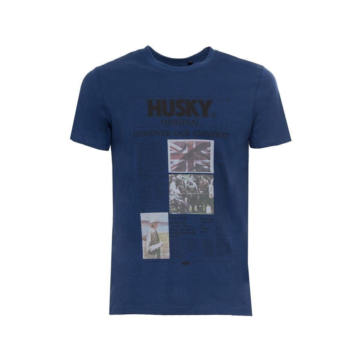 Υφασμάτινα Άνδρας T-shirt με κοντά μανίκια Husky - hs23beutc35co196-tyler Μπλέ