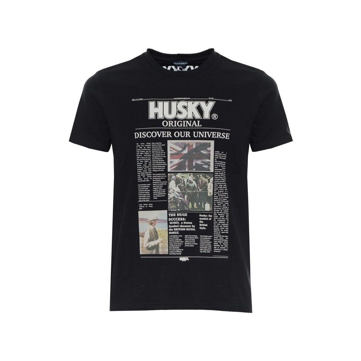 Υφασμάτινα Άνδρας T-shirt με κοντά μανίκια Husky - hs23beutc35co196-tyler Black