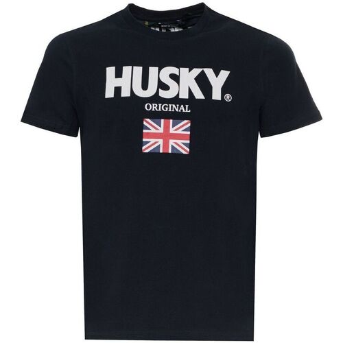 Υφασμάτινα Άνδρας T-shirt με κοντά μανίκια Husky - hs23beutc35co177-john Μπλέ