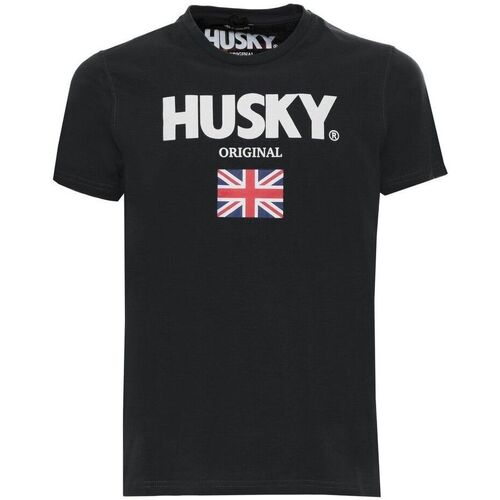 Υφασμάτινα Άνδρας T-shirt με κοντά μανίκια Husky - hs23beutc35co177-john Black