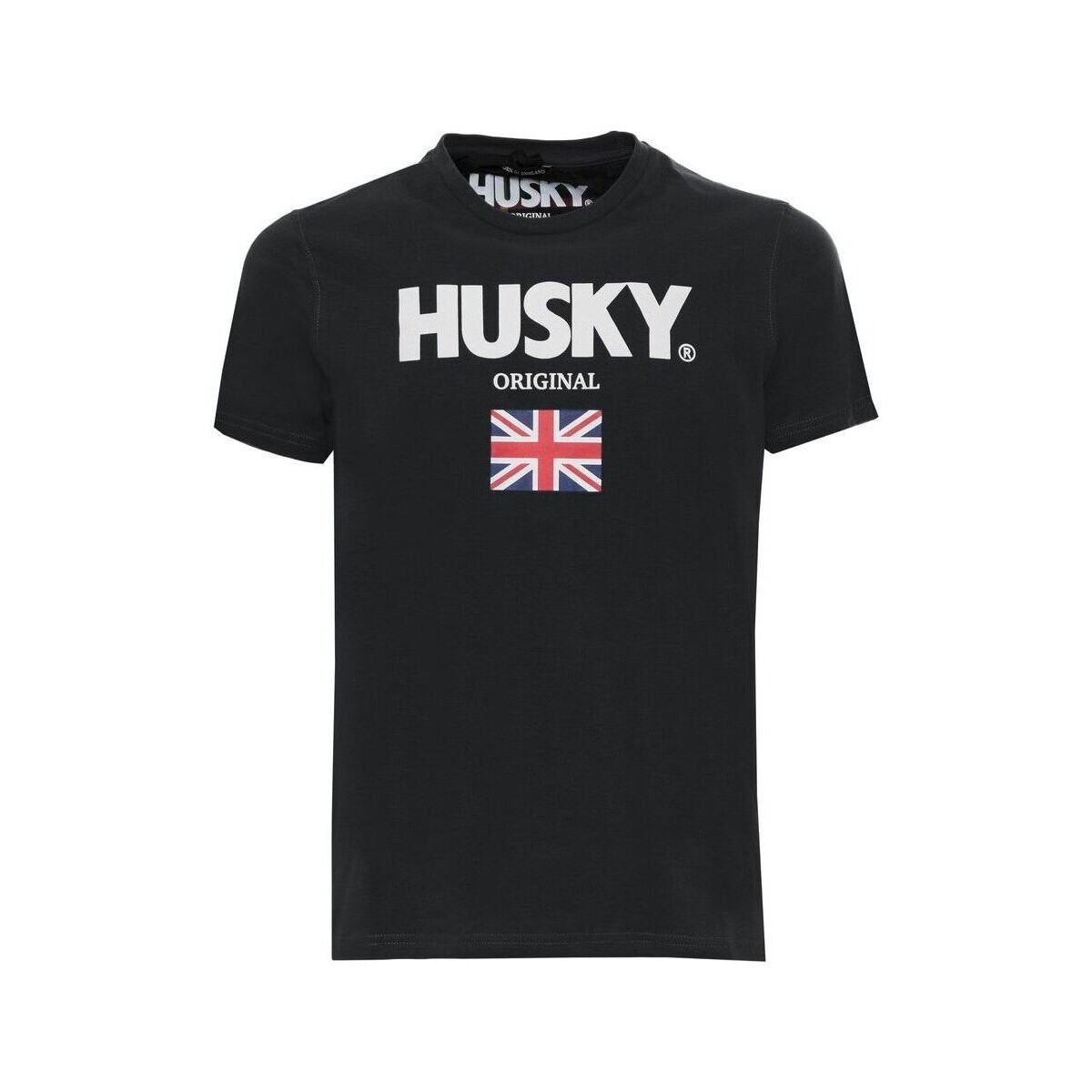 Υφασμάτινα Άνδρας T-shirt με κοντά μανίκια Husky - hs23beutc35co177-john Black