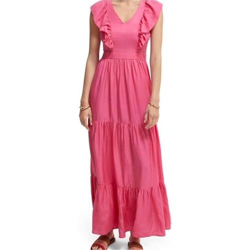 Υφασμάτινα Γυναίκα Μακριά Φορέματα Scotch & Soda - 166650 Ροζ