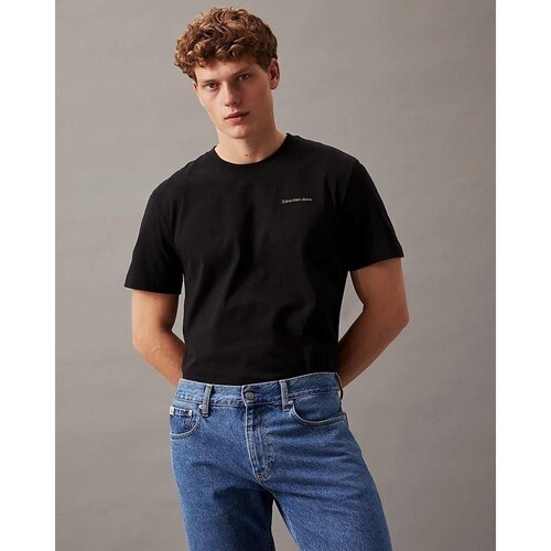 Υφασμάτινα Άνδρας T-shirt με κοντά μανίκια Calvin Klein Jeans J30J325679 Black
