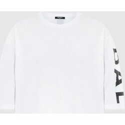 Υφασμάτινα Άνδρας T-shirt με κοντά μανίκια Balmain XH1EH015 BB15 Άσπρο