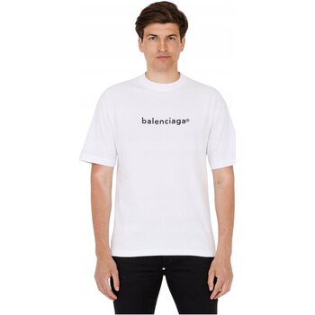 Υφασμάτινα Άνδρας T-shirt με κοντά μανίκια Balenciaga 620969 TIV50 Άσπρο