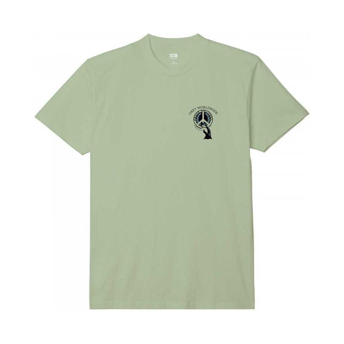 Υφασμάτινα Άνδρας T-shirts & Μπλούζες Obey peace delivery Green