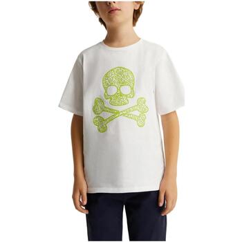 Υφασμάτινα Αγόρι T-shirt με κοντά μανίκια Scalpers  Άσπρο