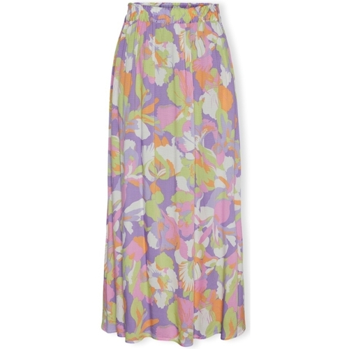 Υφασμάτινα Γυναίκα Φούστες Y.a.s YAS Noos Simula Skirt - Bougainvillea Multicolour