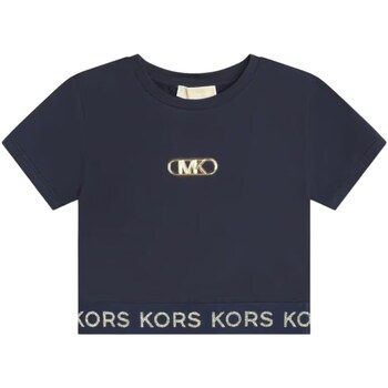 Υφασμάτινα Κορίτσι T-shirt με κοντά μανίκια MICHAEL Michael Kors R30048 Μπλέ