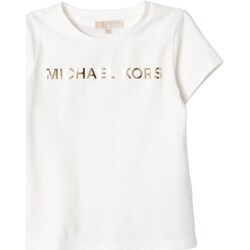 Υφασμάτινα Κορίτσι T-shirt με κοντά μανίκια MICHAEL Michael Kors R30002 Άσπρο