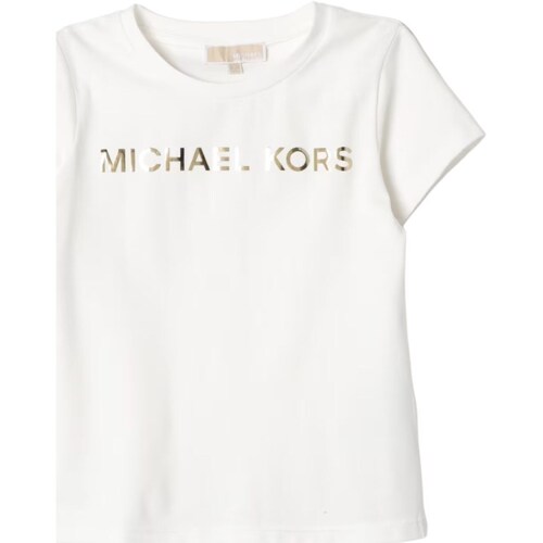 Υφασμάτινα Κορίτσι T-shirt με κοντά μανίκια MICHAEL Michael Kors R30002 Άσπρο