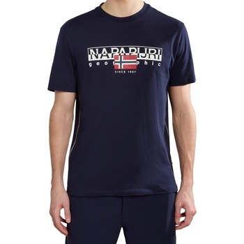 Υφασμάτινα Άνδρας T-shirt με κοντά μανίκια Napapijri 236322 Μπλέ