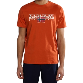 Υφασμάτινα Άνδρας T-shirt με κοντά μανίκια Napapijri 236334 Orange
