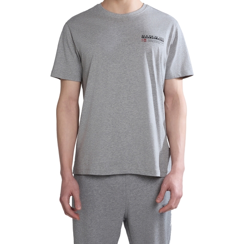 Υφασμάτινα Άνδρας T-shirt με κοντά μανίκια Napapijri 236297 Grey