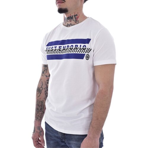Υφασμάτινα Άνδρας T-shirt με κοντά μανίκια Just Emporio JE-MELIM-01 Άσπρο