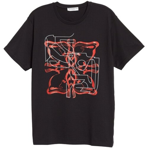 Υφασμάτινα Άνδρας T-shirt με κοντά μανίκια Givenchy BM70WZ3002 Black