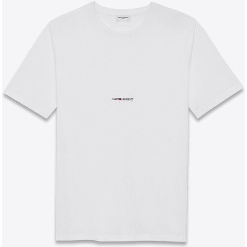 Υφασμάτινα Άνδρας T-shirt με κοντά μανίκια Yves Saint Laurent BMK464572 YB2DQ Άσπρο