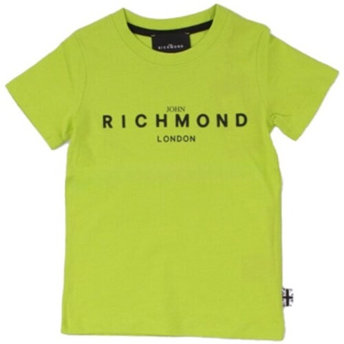 Υφασμάτινα Αγόρι T-shirt με κοντά μανίκια John Richmond RBP24002TS Green