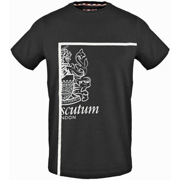 Υφασμάτινα Άνδρας T-shirt με κοντά μανίκια Aquascutum - tsia127 Black