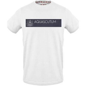 Υφασμάτινα Άνδρας T-shirt με κοντά μανίκια Aquascutum - tsia117 Άσπρο