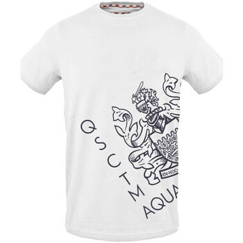Υφασμάτινα Άνδρας T-shirt με κοντά μανίκια Aquascutum - tsia115 Άσπρο