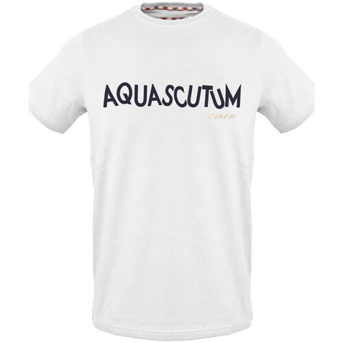 Υφασμάτινα Άνδρας T-shirt με κοντά μανίκια Aquascutum - tsia106 Άσπρο