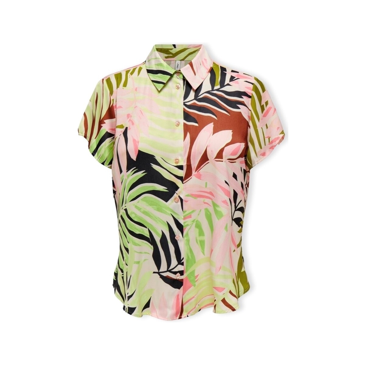 Only  Μπλούζα Only Shaila Shirt S/S - Tropical Peach