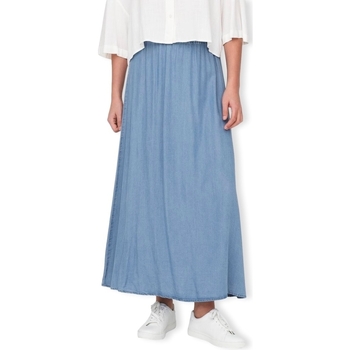 Only Pena Venedig Long Skirt - Medium Blue Denim Μπλέ
