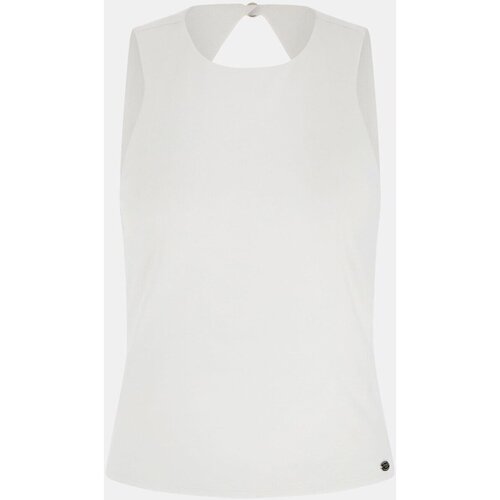 Υφασμάτινα Γυναίκα T-shirts & Μπλούζες Guess W4GP18 KC7M0 Άσπρο