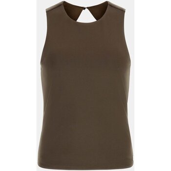 Υφασμάτινα Γυναίκα T-shirts & Μπλούζες Guess W4GP18 KC7M0 Brown