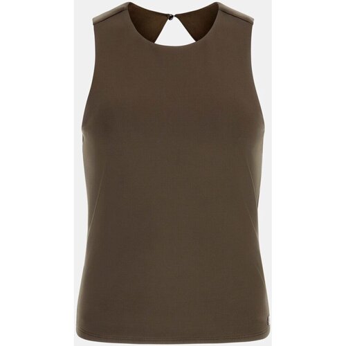Υφασμάτινα Γυναίκα T-shirts & Μπλούζες Guess W4GP18 KC7M0 Brown