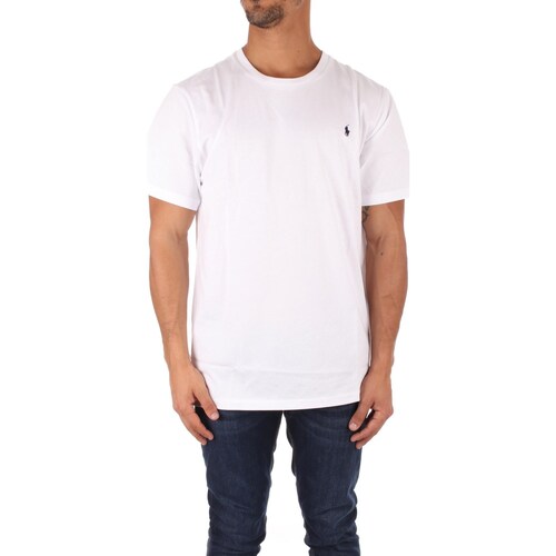 Υφασμάτινα Άνδρας T-shirt με κοντά μανίκια Ralph Lauren 714844756 Άσπρο