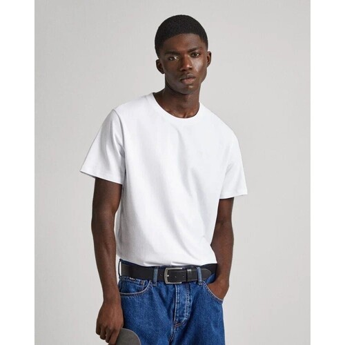Υφασμάτινα Άνδρας T-shirt με κοντά μανίκια Pepe jeans PM509206 CONNOR Άσπρο