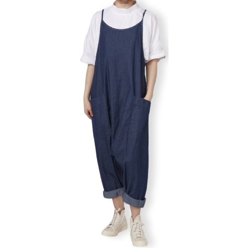 Υφασμάτινα Γυναίκα Ολόσωμες φόρμες / σαλοπέτες Wendy Trendy Jumpsuit 110706 - Denim Μπλέ