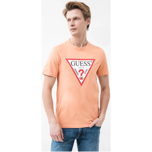 Υφασμάτινα Άνδρας T-shirt με κοντά μανίκια Guess M2YI71 I3Z14 Orange