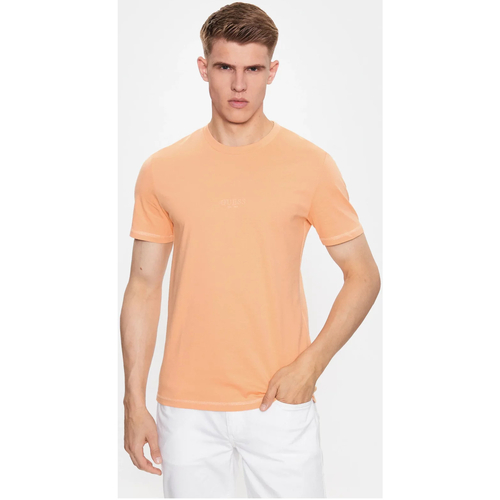 Υφασμάτινα Άνδρας T-shirt με κοντά μανίκια Guess M2YI72 I3Z14 Orange