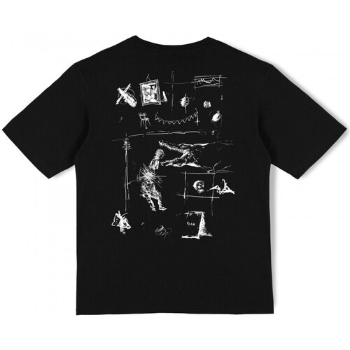 Υφασμάτινα Άνδρας T-shirts & Μπλούζες Poetic Collective Fear sketch t-shirt Black