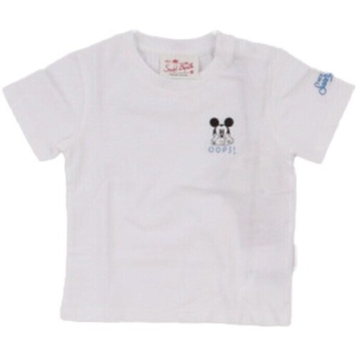 Υφασμάτινα Αγόρι T-shirt με κοντά μανίκια Mc2 Saint Barth POT0002 01252F Άσπρο