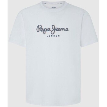 Υφασμάτινα Άνδρας T-shirt με κοντά μανίκια Pepe jeans PM509428 ABEL Άσπρο