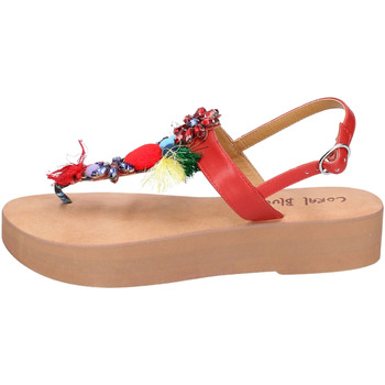 Παπούτσια Γυναίκα Σανδάλια / Πέδιλα Coral Blue EX318 Red